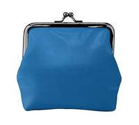 Hgbbdyyjj Berlin Blue Personalised Unisex Printed Coin Purse - Premium Microfibre Leather Wallet With Snap Closure