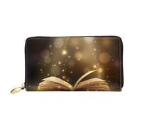 Hgbbdyyjj Book Under The Light Premium Long Wallet for Men and Women - Zip Wallet in Pu Leather with 12 Card Slots and Coin Pocket