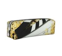 Hgbbdyyjj Cinema Clapboard and Popcorn Crossgrain PVC Leather Pencil Case - Printed Zipper Organizer for Pens & Small Items