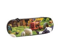 Hgbbdyyjj Farm Animals Personalised Printed Multi-Functional Waterproof Pen Pouch Cosmetic Bag with Flap Design