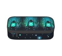 Hgbbdyyjj Fireflies and Lantern Personalised Printed Large Capacity Compartment Multifunctional Stationery Pencil Case