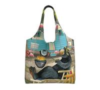 Hgbbdyyjj Happy Personalised Multi Scene Fashion Casual With Zipper Shopping Bag Tote Beach Bag Commuter Bags