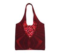 Hgbbdyyjj Happy Valentine'S Day Personalised Multi Scene Fashion Casual With Zipper Shopping Bag Tote Beach Bag Commuter Bags