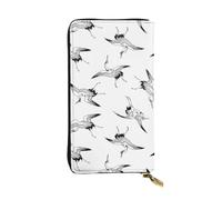 Hgbbdyyjj Japanese Crane Premium Long Wallet For Women - Pu Leather Zip Around Purse With 12 Card Slots & Coin Pocket