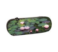 Hgbbdyyjj Lotus Flower Personalised Printed Multi-Functional Waterproof Pen Pouch Cosmetic Bag with Flap Design