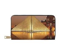 Hgbbdyyjj Louvre Museum In Paris Premium Long Wallet For Men And Women - Zip Wallet In Pu Leather With 12 Card Slots And Coin Pocket