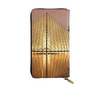 Hgbbdyyjj Louvre Museum In Paris Premium Long Wallet For Women - Pu Leather Zip Around Purse With 12 Card Slots & Coin Pocket