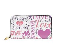 Hgbbdyyjj Lovely Hearts Premium Long Wallet For Men And Women - Zip Wallet In Pu Leather With 12 Card Slots And Coin Pocket
