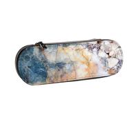 Hgbbdyyjj Marble Personalised Printed Multi-Functional Waterproof Pen Pouch Cosmetic Bag with Flap Design