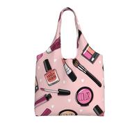 Hgbbdyyjj Modern Girl Cosmetic Personalised Multi Scene Fashion Casual With Zipper Shopping Bag Tote Beach Bag Commuter Bags