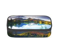 Hgbbdyyjj Mountain View Sunny Day Nature Personalised Printed Large Capacity Compartment Multifunctional Stationery Pencil Case