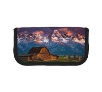 Hgbbdyyjj National Park Extra Large Canvas Pencil Case - Dual Zipper Makeup & Stationery Organizer Bag