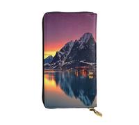 Hgbbdyyjj Norway Islands Premium Long Wallet For Women - Pu Leather Zip Around Purse With 12 Card Slots & Coin Pocket