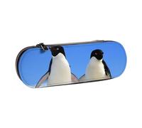 Hgbbdyyjj Penguin Personalised Printed Multi-Functional Waterproof Pen Pouch Cosmetic Bag with Flap Design