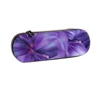 Hgbbdyyjj Purple Lily Flowers Personalised Printed Multi-Functional Waterproof Pen Pouch Cosmetic Bag with Flap Design