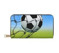 Hgbbdyyjj Soccer Network Premium Long Wallet For Men And Women - Zip Wallet In Pu Leather With 12 Card Slots And Coin Pocket
