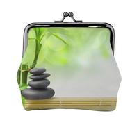 Hgbbdyyjj Stone Personalised Unisex Printed Coin Purse - Premium Microfibre Leather Wallet With Snap Closure