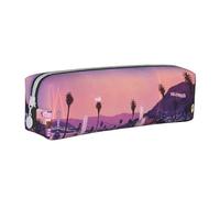 Hgbbdyyjj The Old Hollywood Crossgrain PVC Leather Pencil Case - Printed Zipper Organizer for Pens & Small Items