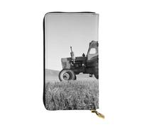 Hgbbdyyjj Tractor Agriculture Tranquil Premium Long Wallet for Women - Pu Leather Zip Around Purse with 12 Card Slots & Coin Pocket
