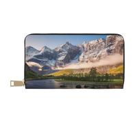 Hgbbdyyjj Travel Mountain Scenery Premium Long Wallet For Men And Women - Zip Wallet In Pu Leather With 12 Card Slots And Coin Pocket