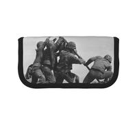 Hgbbdyyjj United States Marine Extra Large Canvas Pencil Case - Dual Zipper Makeup & Stationery Organizer Bag