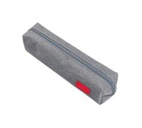 HGBFLTY Pencil Case 1pc Art Small Solid Color Simple Zipper Kawai Pencil Case Mini Pen Bags Papeleria Stationery for Office(Grey)