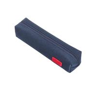 HGBFLTY Pencil Case 1pc Art Small Solid Color Simple Zipper Kawai Pencil Case Mini Pen Bags Papeleria Stationery for Office(Dark Blue)