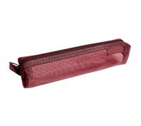 HGBFLTY Pencil Case Mesh Transparent Pencil Case Simple Solid Color Unisex Stationery Office School Supplies with Protable Zipper(Color1)