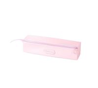 HGBFLTY Pencil Case Simple Silicone Portable Pencil Case Special Large-Capacity Stationery Box Storage(Pale Pink)