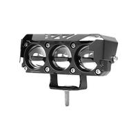 HGCXBYAP Motorcycle Headlight Motorcycle LED Spotlights Headlamp Car Auto Lamp Projector Lens Dual Color Spot Fog Work Auxiliary Light 200W Headlight Kit(1 PCS)