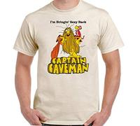 Hgd Captain Caveman T-Shirt Mens Retro Animated 80'S Tv Show Top