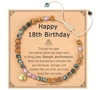 HGDEER Birthday Gifts for Her Women Unique Natural Stone Bracelet, Women Teen Girls Trendy Stuff Gifts for Friend Bestie Bff Daughter Granddaughter Niece, Suitable As A Gift on Christmas Valentines