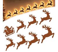 HGDUKBAL Led Reindeer Wall Decorations, Christmas 3D Antler Glow Decor，D