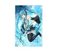 HGEIK Anime Girl Hatsune Miku Poster (9) Canvas Poster Wall Art Decor Print Picture Paintings for Living Room Bedroom Decoration 16x24inch(40x60cm)