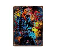 HGEIK Elvis Presley 68 Comeback Special Poster Retro Poster Metal Tin Sign Chic Art Retro Iron Painting Bar People Cave Cafe Family Garage Poster Wall Decoration 12x16inch(30x40cm)