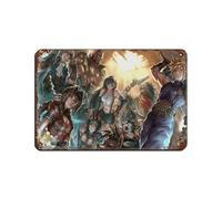 HGEIK Final Fantasy Remake Poster Tin Sign Vintage Metal Pub Club Cafe Bar Home Wall Art Decoration Poster Retro 8x12inch(20x30cm)