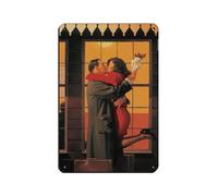 HGEIK Jack Vettriano Poster 18 Tin Sign Vintage Metal Pub Club Cafe Bar Home Wall Art Decoration Poster Retro 8x12inch(20x30cm)