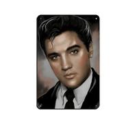 HGEIK Rock Singer Elvis Presley Poster 15 Retro Poster Metal Tin Sign Chic Art Retro Iron Painting Bar People Cave Cafe Family Garage Poster Wall Decoration 8x12inch(20x30cm)