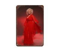 HGEIK Singer Dolly Parton Music Vintage Poster (12) Tin Sign Vintage Metal Pub Club Cafe Bar Home Wall Art Decoration Poster Retro 8x12inch(20x30cm)