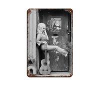 HGEIK Singer Dolly Parton Music Vintage Poster Tin Sign Vintage Metal Pub Club Cafe Bar Home Wall Art Decoration Poster Retro 8x12inch(20x30cm)
