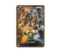 HGEIK Tom Clancy's Rainbow Six Siege Retro Poster (9) Retro Poster Metal Tin Sign Chic Art Retro Iron Painting Bar People Cave Cafe Family Garage Poster Wall Decoration 8x12inch(20x30cm)