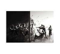 HGEIK Tom Clancy's Rainbow Six Siege Retro Poster Canvas Poster Wall Art Decor Print Picture Paintings for Living Room Bedroom Decoration 12x18inch(30x45cm)