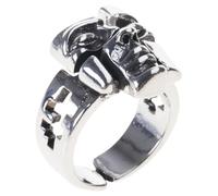 HGENAHGTF Personality Split Rings with Intricate Detailing | Sturdy Alloy Rings for a Statement Making Look, Artistic Occasions for Those Who Embraces Their Unique