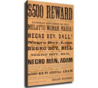 HGETJOHXEM African American History Poster Underground Railroad Freedom Seekers Educational Display(Framed,12x18inch(30x45cm))