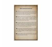 HGETJOHXEM Inspirational Community Commitment Poster Values Quote Canvas Wall-Art Print For Living Room Bedroom Office Home Minimalist Decor(Unframed,16x24inch(40x60cm))