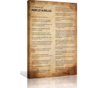 HGETJOHXEM Inspirational Office Decor Marcus Aurelius Quote Canvas Art Print Stoic Poster Motivational Wall-Art for Home Office Study Room Library(Framed,08x12inch(20x30cm))
