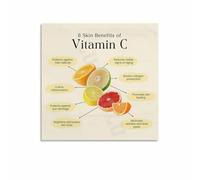 HGETJOHXEM Key Vitamins & Antioxidants Chart - Featuring Vitamin C Facts, Comprehensive Health Science Poster for Student, Nutritionist or Wellness Enthusiast(Framed,08x12inch(20x30cm))