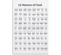 HGETJOHXEM Spiritual Wall-Art Inspired by Kabbalah Sacred Geometry Print for Room Living Room(Framed,16x24inch(40x60cm))