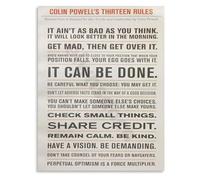 HGETJOHXEM Timeless Leadership Principles Motivational Canvas Wall-Art for Office Workspace Inspirational Success Poster(Unframed,12x18inch(30x45cm))
