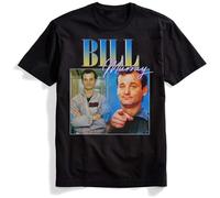 HGEYUXIN Bill Murray Men Funny Actor T Shirt Fashion Print Tshirt Mens Novelty Cotton Short Sleeve T-Shirt Men Tops Black S
